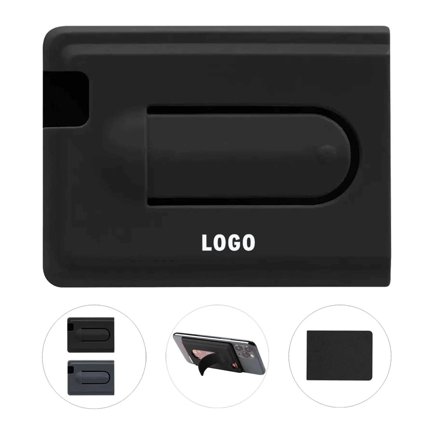Universal Magnetic Silicone Phone Stand Card Holder 2
