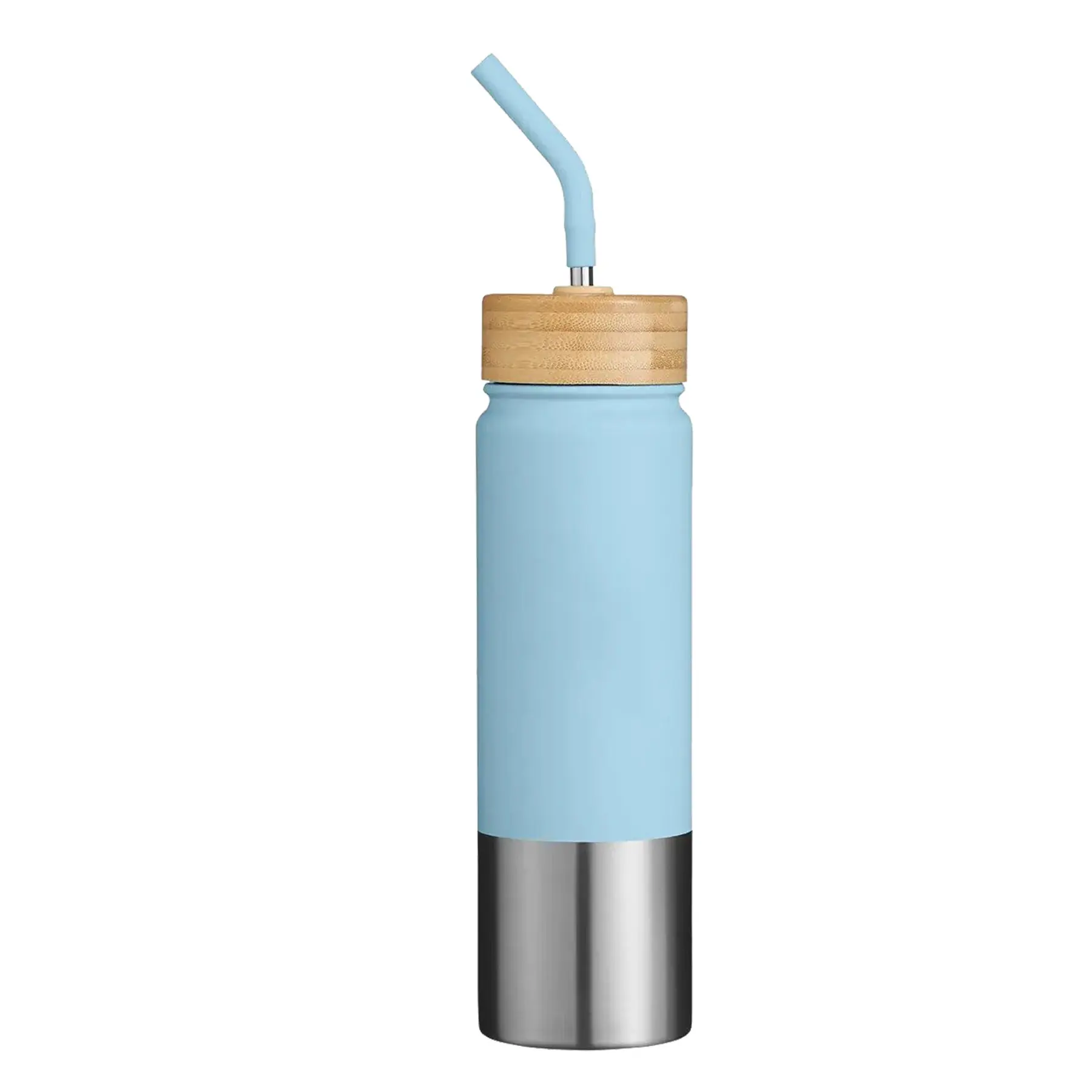 Bamboo Lid Recycled Stainless Steel Tumbler 24 oz