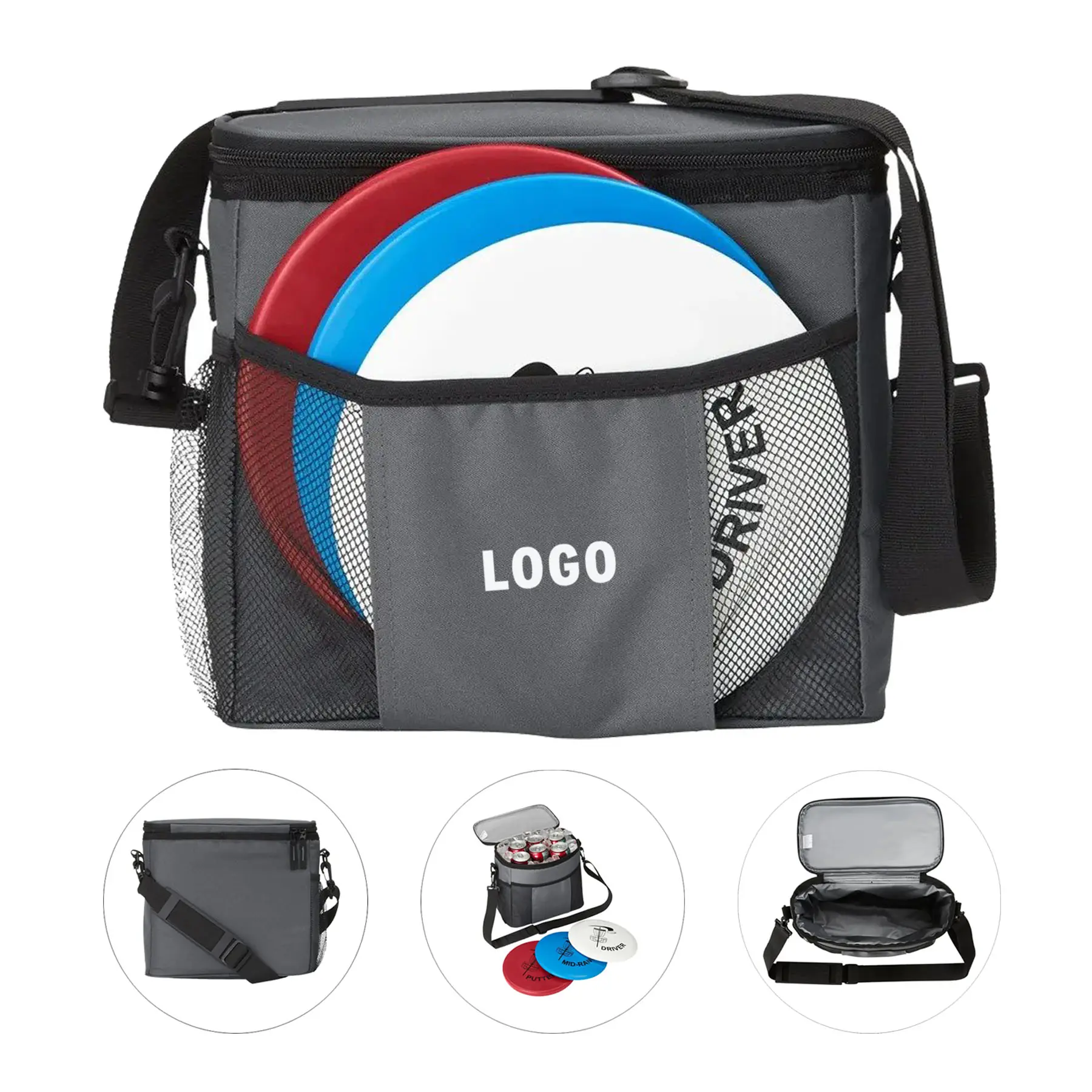 Disc Golf Cooler Bag Set 3 Discs Insulated Eco Friendly 2