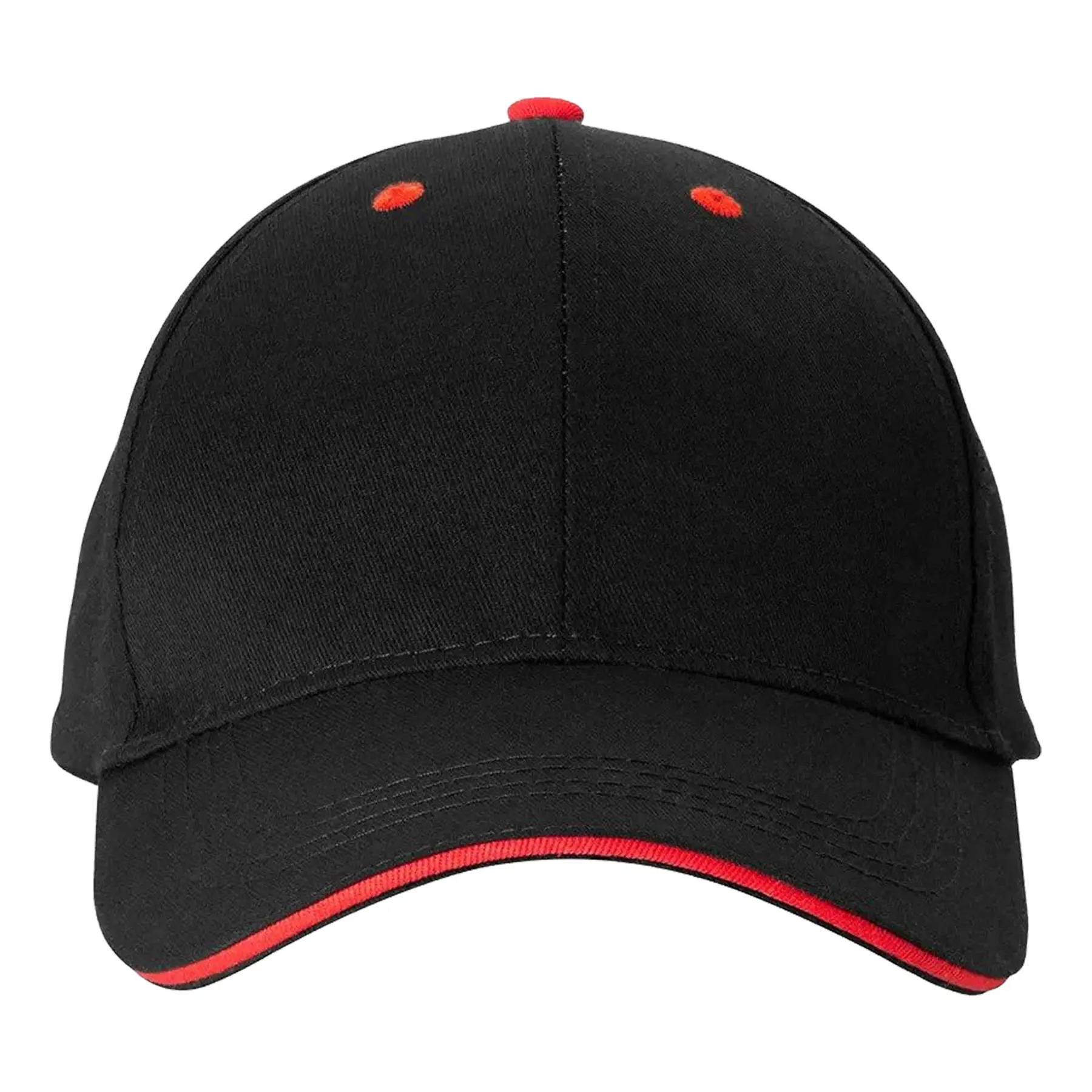 Two Tone Contrast Visor Cotton Baseball Cap