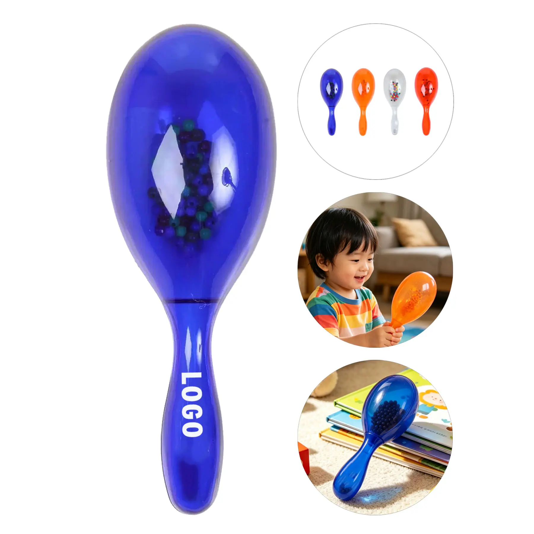 Clear Plastic Maracas Shakers for Parties Events Celebrations 2