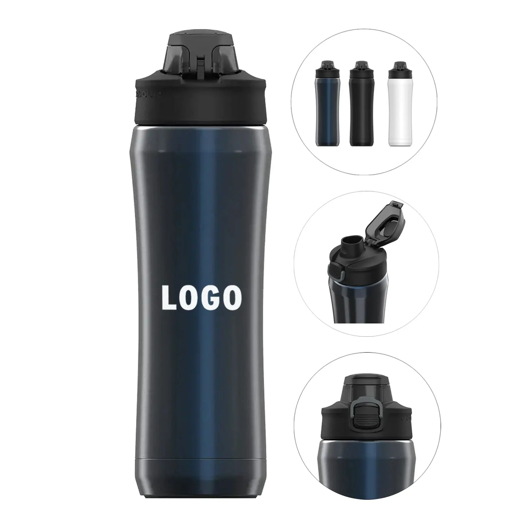 Double Wall Vacuum Insulated Stainless Steel Water Bottle 18 Ounce 2